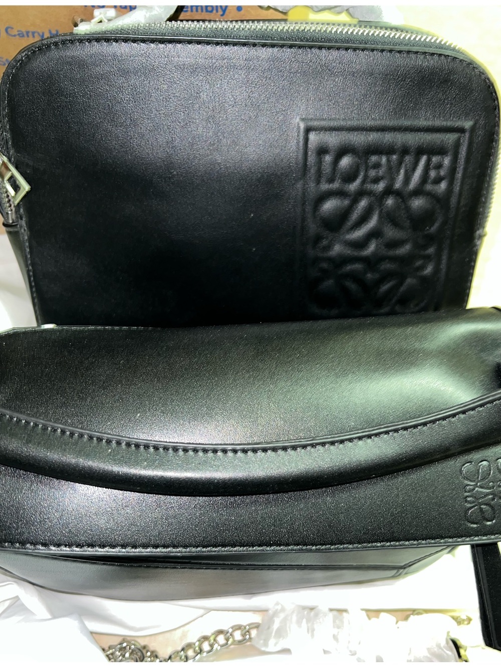 Black Leather Shoulder Bag - Elegant Everyday Carry